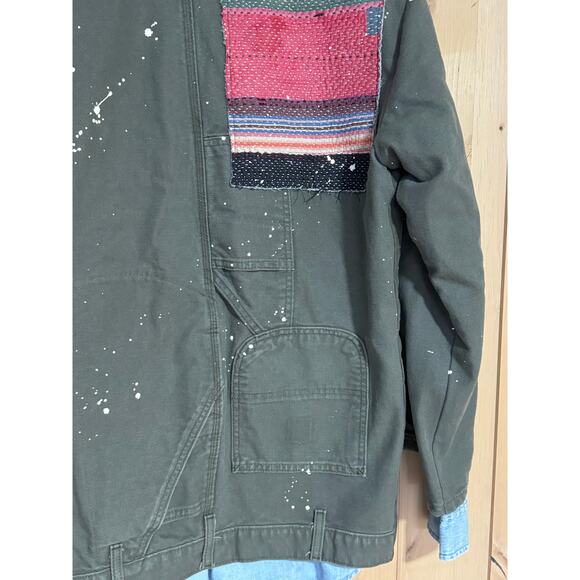 Free People x Tricia Fix | NWT Vintage Repurposed Carhartt Patchwork Coat | M/L - Picture 8 of 16